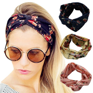 Retro Floral Headband - AliciasHairAffair